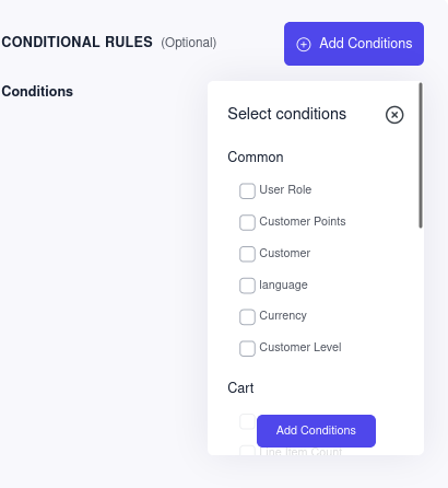 Conditions